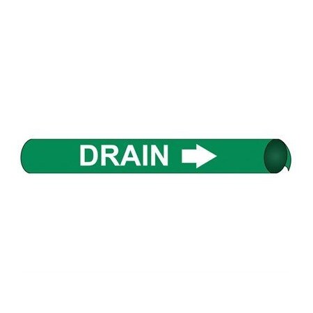 Nmc Pipemarker Precoiled, Drain W/G, Fits 2 C4039
